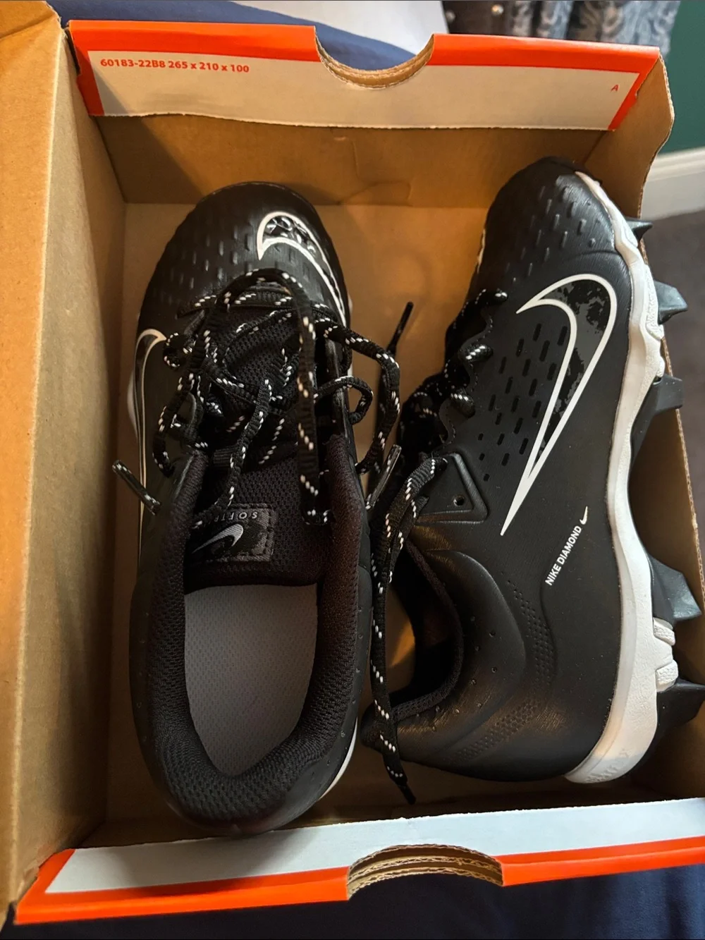 Nike Women’s Black and White Athletic Cleats